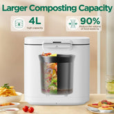 4L Electric Composter for Kitchen and Garden