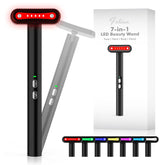 LED Light Therapy, 7 Colors Facial Skin Wand with Facial Massager for Neck, Face and Eye Skin Care Devices