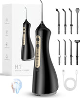 Rechargeable Water Flosser with U-Shaped Tip for Home & Travel