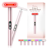 Facial Red Light Therapy, 7 in 1 LED Light Therapy Eye Device for Home Skin Care Red Light Massager Rejuvenating Lights