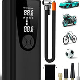 Tire Inflator Portable Air Compressor-180PSI,20000mAh Electric Tire Pump-Car Tire Inflator Pump with Tire Pressure Gauge-For Car, Motorcycle, Bicycle, Ball (Black)