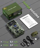 8K 60MP Trail Camera for Wildlife Monitoring