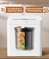 3L Electric Composter for Kitchen Countertop
