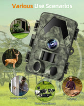5K 60MP Trail Camera for Wildlife and Home Security