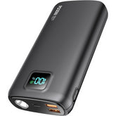 Portable Charger - 40000mAh Power Bank PD 30W and QC 4.0 Fast Charging with Flashlight LED Display 2 USB 1Type-C Outputs for Most Electronic Devices (Carbon Black)