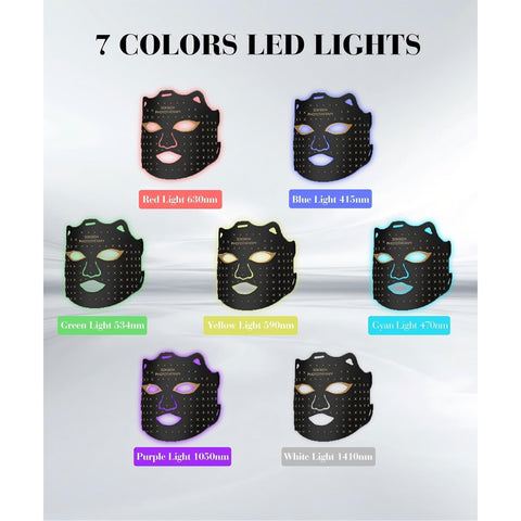 Red Light Therapy for Face, 7 Colors LED Face Mask Light Therapy At Home, Led Face Mask Light Therapy