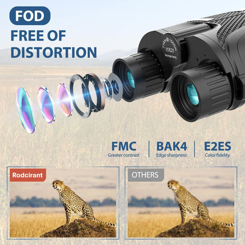 Binoculars 15x25 for Adults,Durable & Clear Binoculars with Low Light Night Vision for Sightseeing,Concerts and Bird Watching