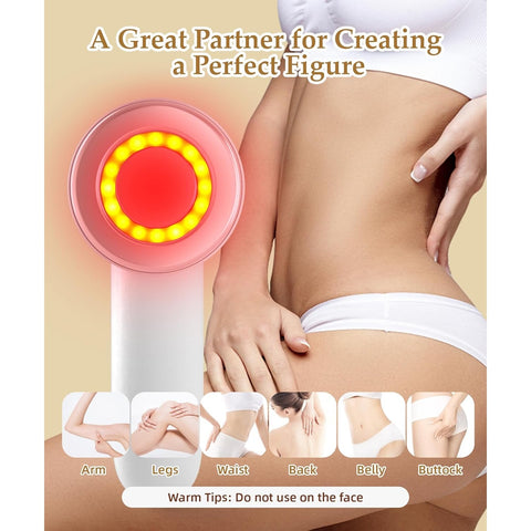 Body Contouring Machine, Handheld Cordless Cellulite Massager for Eliminating Fat from Abdomen, Waist, Arms, Hips and Legs, Best Gift for Men and Women