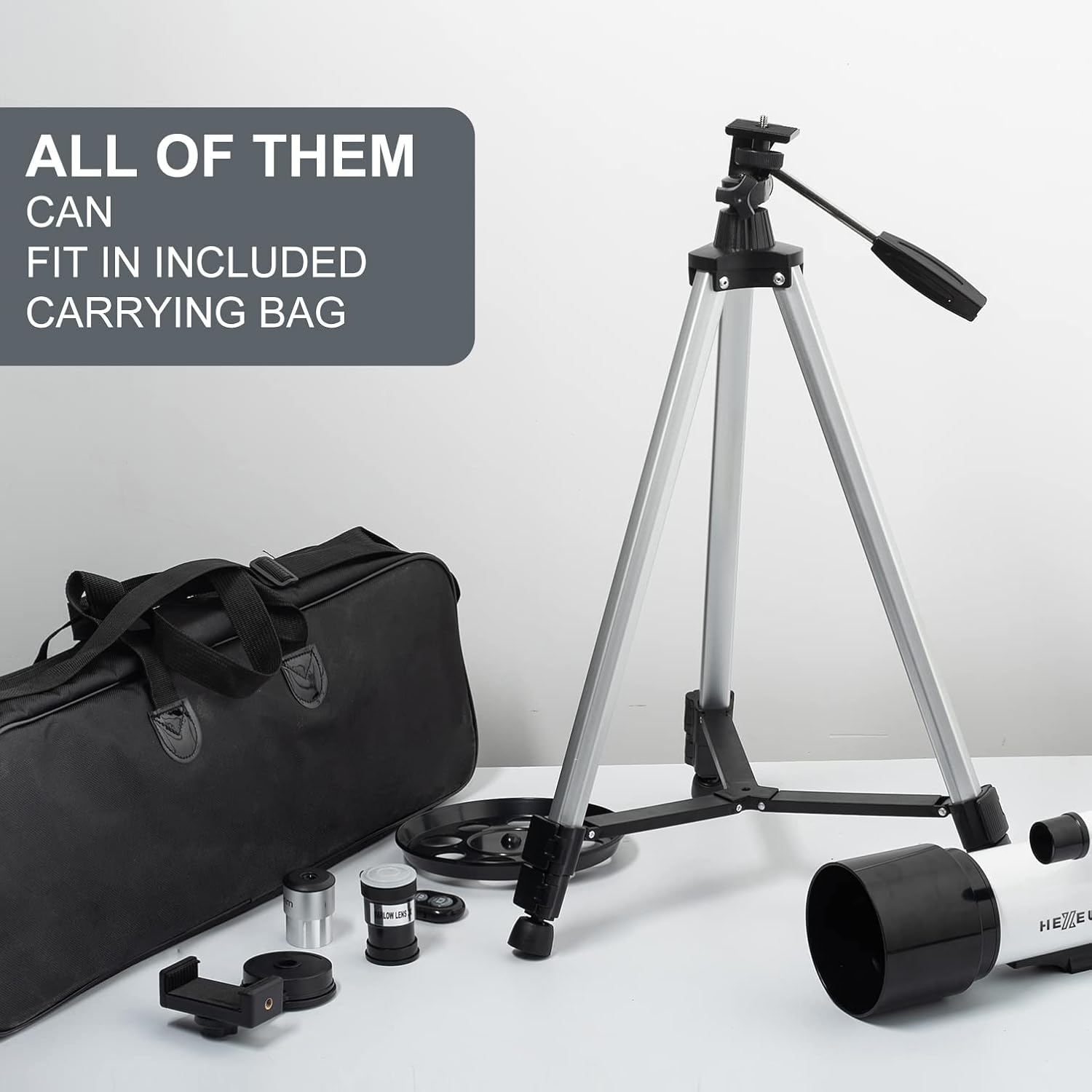 Telescope for  Adults - 70mm Aperture 500mm AZ Mount Fully Multi-Coated Optics Astronomical refracting Portable Telescopes, with Tripod Phone Adapter, Remote Control , Carrying Bag
