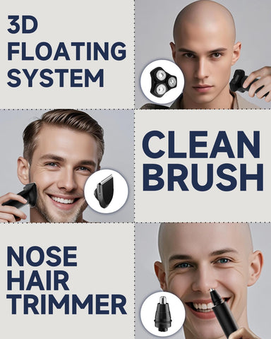 Men's Removable Magnetic 3D Electric Razor