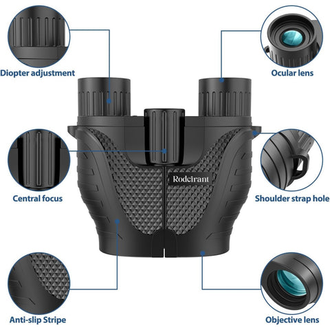Binoculars 15x25 for Adults,Durable & Clear Binoculars with Low Light Night Vision for Sightseeing,Concerts and Bird Watching