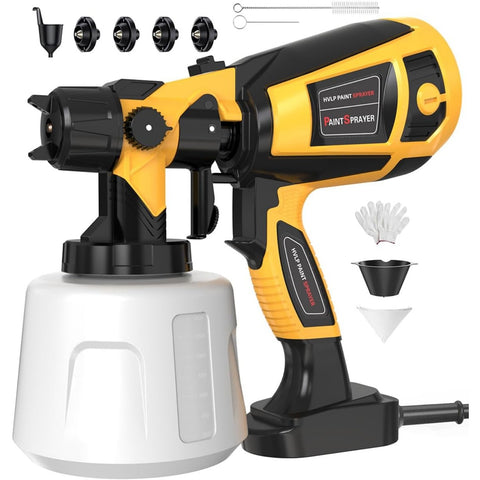 Spray Paint Tool 1000W Electric Spray Gun, Easy to Clean for Furniture Cabinets Fences Walls Doors Garden Chairs