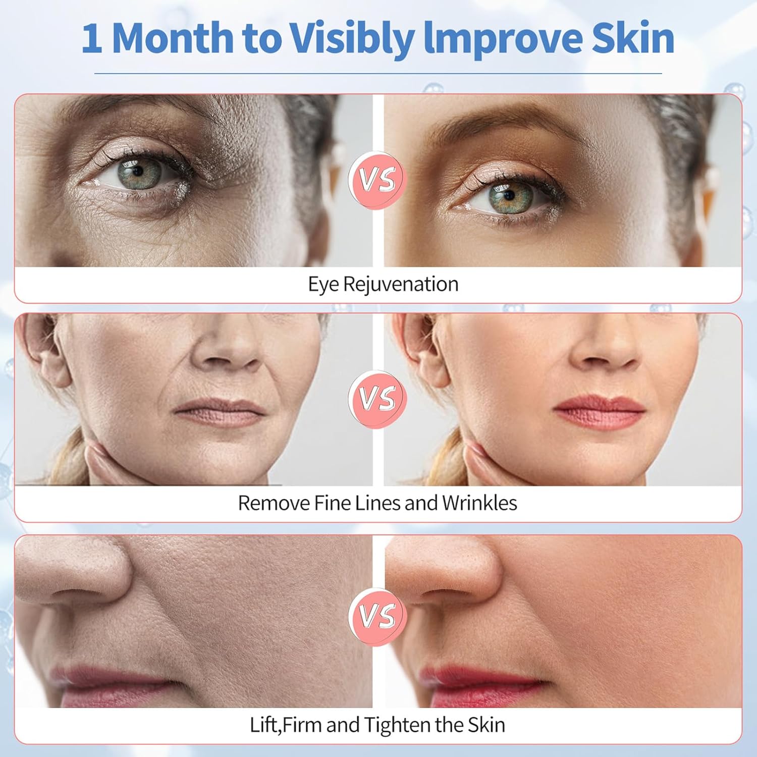 Texet Skin Tightening Device 6-in-1 Microcurrent Facial Device Face Massager, Firming,Lifting, Toning, Wrinkle