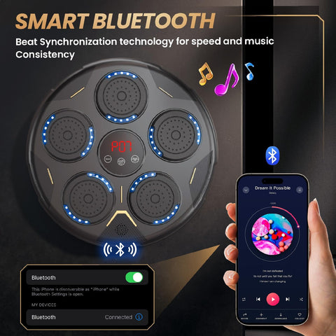 Wall Mounted Music Boxing Machine with Gloves