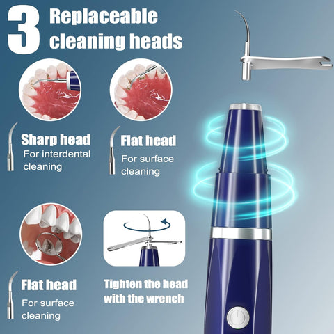 Plaque/Tartar Remover for Teeth, Dental Calculus Remover Teeth Cleaning Kit with LED Light & 5 Adjustable Modes