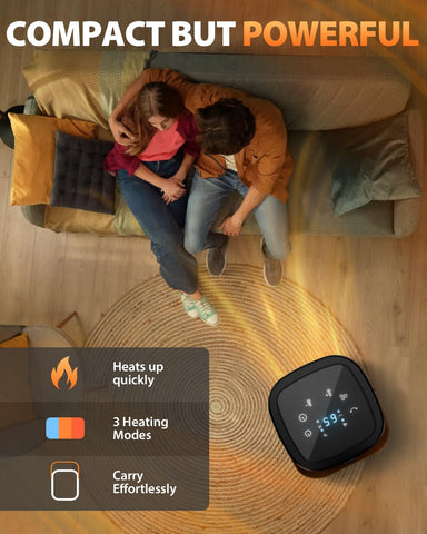 1500W Portable Indoor Space Heater for Home & Office