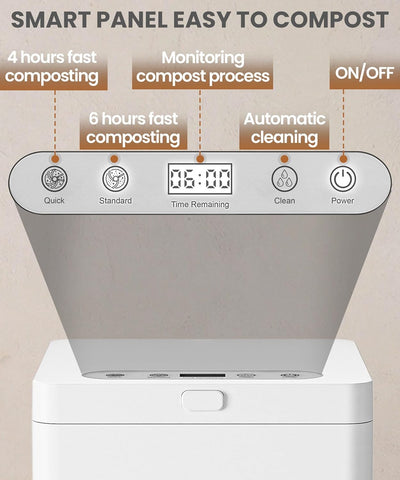 3L Electric Composter for Kitchen Countertop