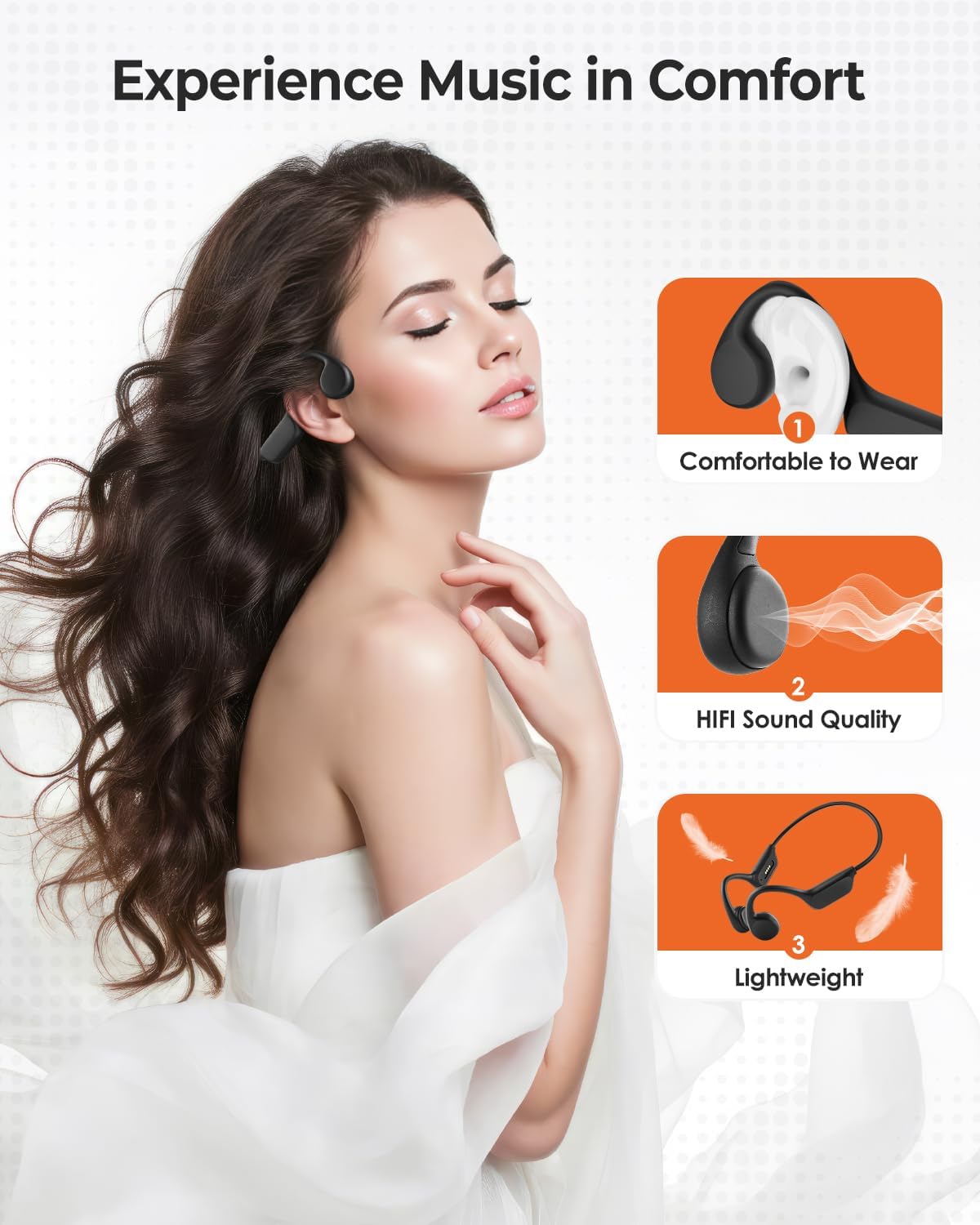 Bone Conduction Headphones for Multiple Sports