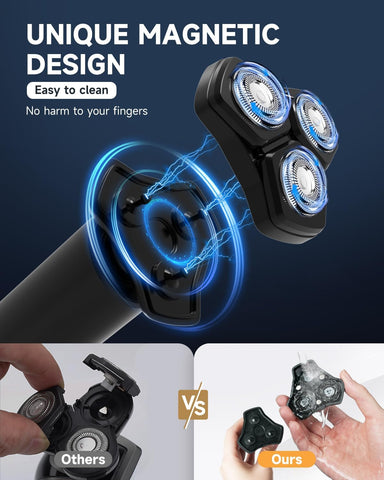 Men's Removable Magnetic 3D Electric Razor