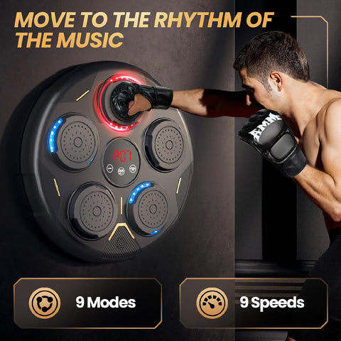 Wall Mounted Music Boxing Machine with Gloves