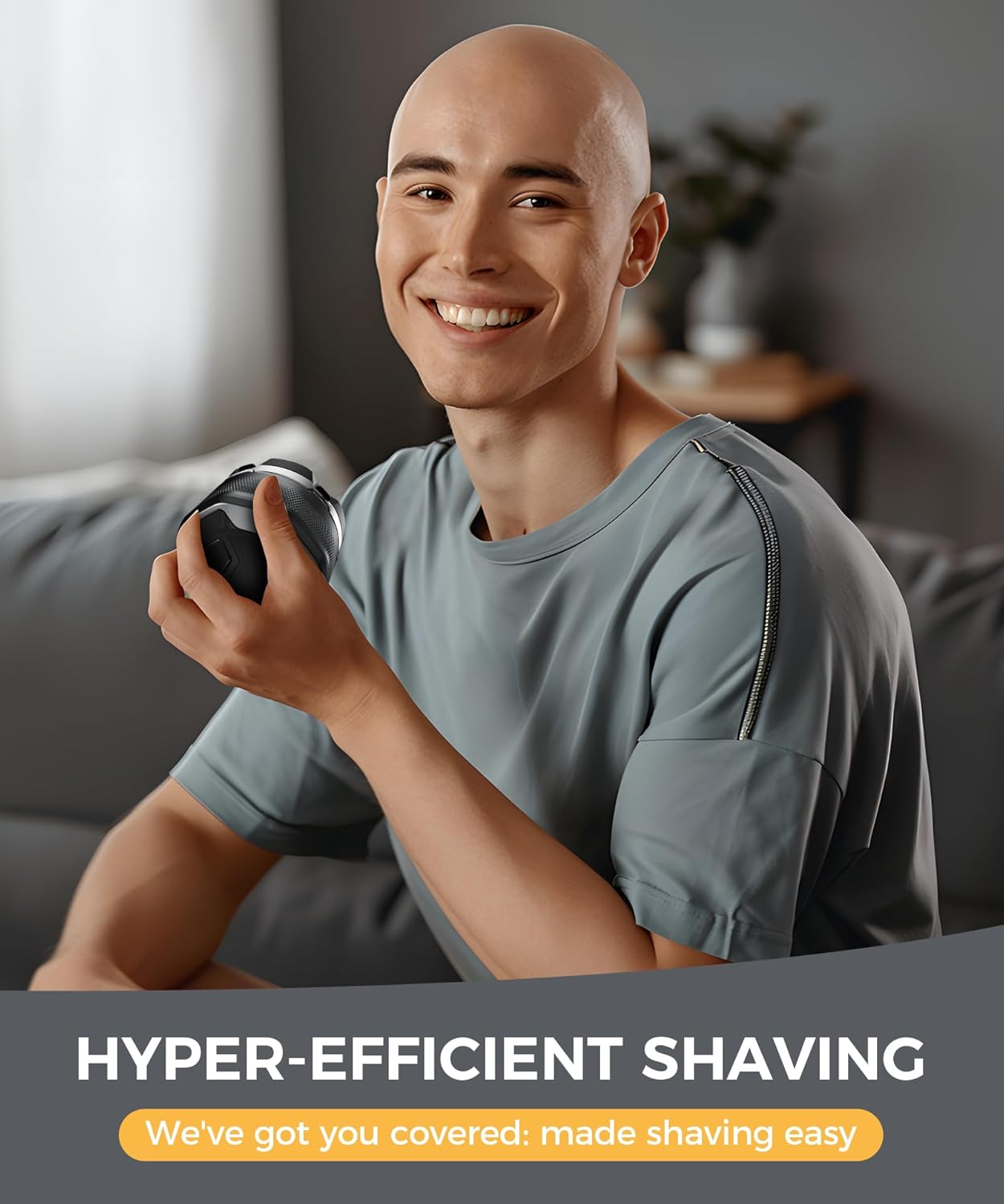 New Magnetic 6D Electric Razor for Bald Men