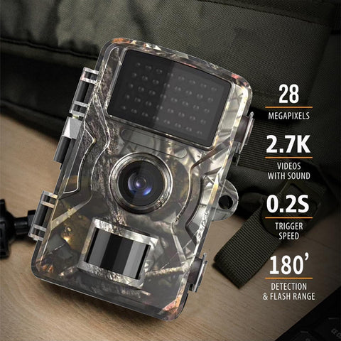 2K HD 36MP Trail Camera Outdoor Wildlife Trail Cameras with Night Vision