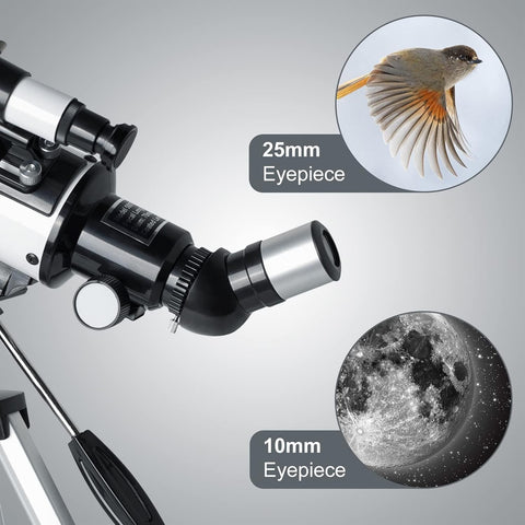 Telescope for  Adults - 70mm Aperture 500mm AZ Mount Fully Multi-Coated Optics Astronomical refracting Portable Telescopes, with Tripod Phone Adapter, Remote Control , Carrying Bag