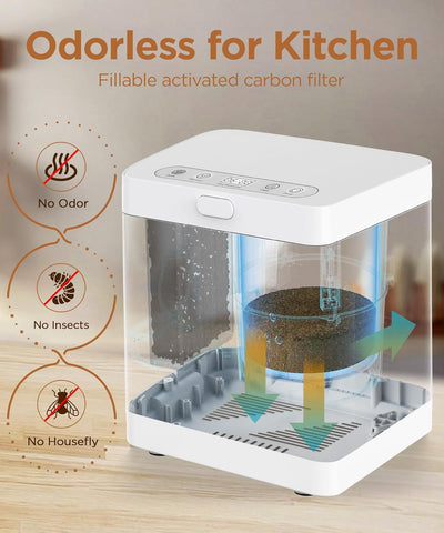3L Electric Composter for Kitchen Countertop