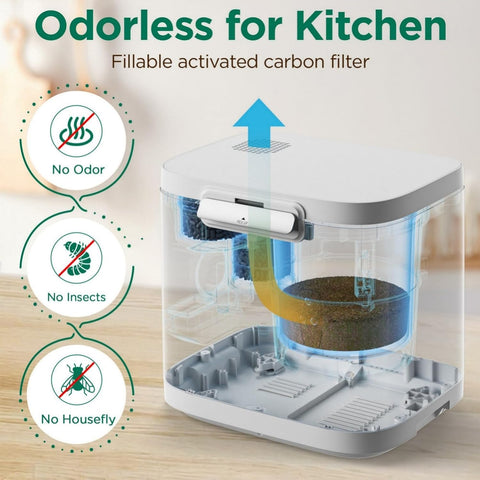 4L Electric Composter for Kitchen and Garden