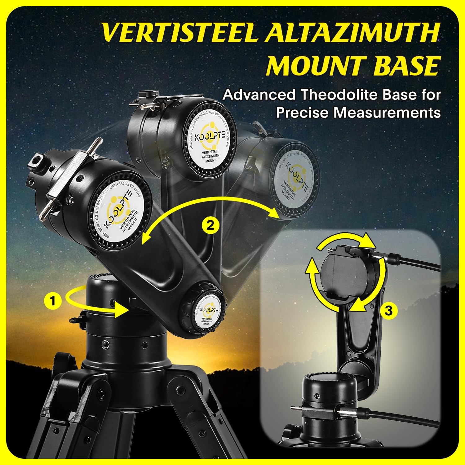 Telescope 90mm Aperture 900mm - Vertisteel AZ Mount Base, High Precision Adjustment, Magnification 45-450x, Wireless Remote, Phone Adapter - Ideal for Astronomy Enthusiasts and Beginners (White)