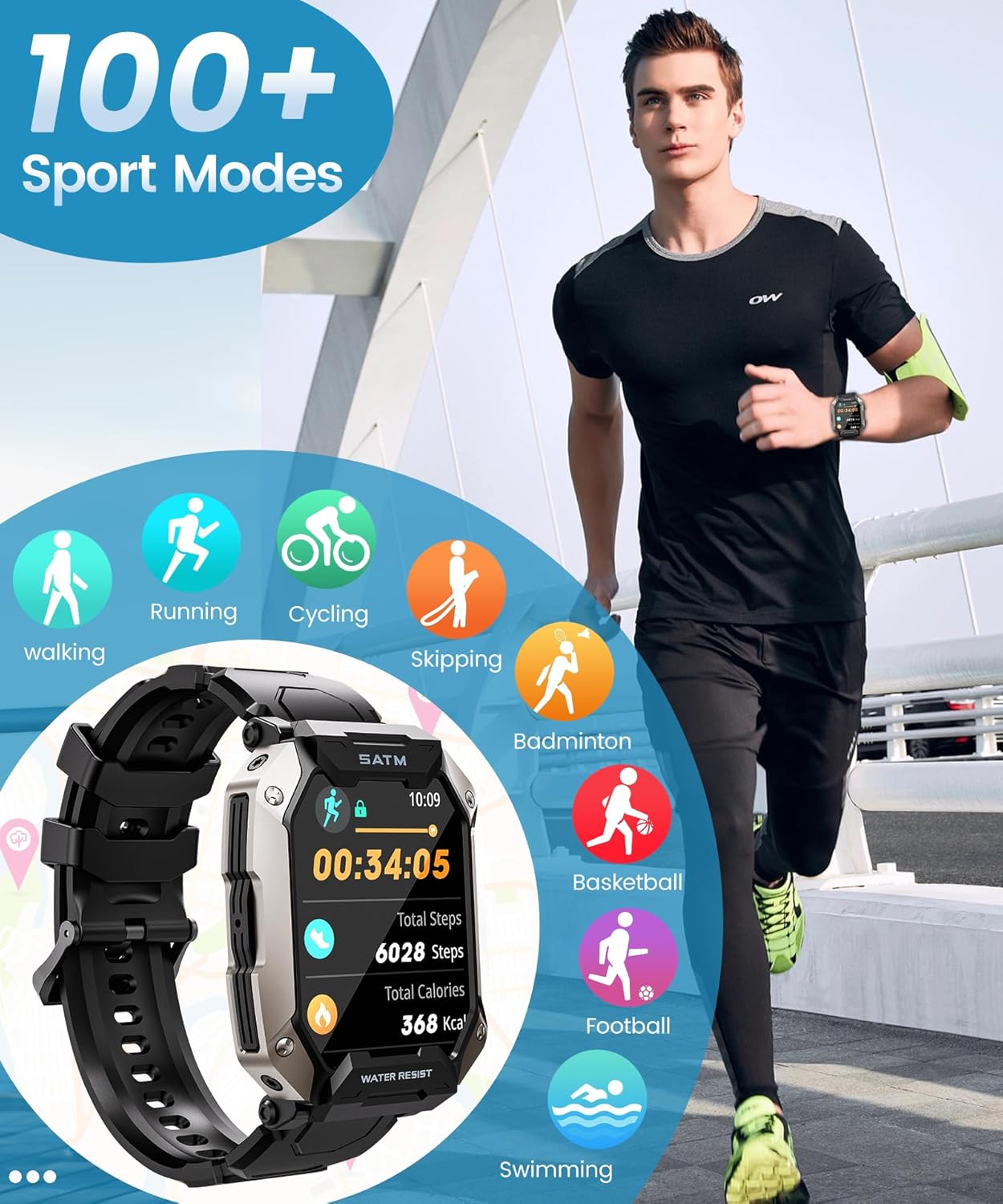 Men's Smart Watch - Multifunctional for Fitness and Health