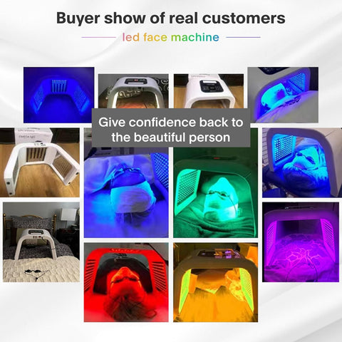 LED Red-Light-Therapy-for-Face，7 in 1 Beauty Equipment for Skin Care at Home