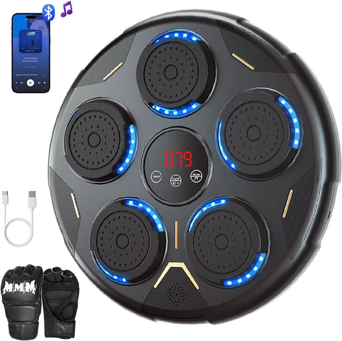 Wall Mounted Music Boxing Machine with Gloves