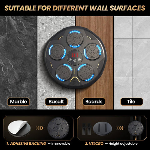 Wall Mounted Music Boxing Machine with Gloves