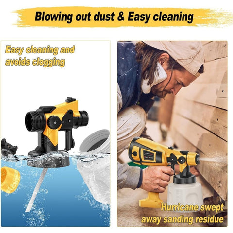 Spray Paint Tool 1000W Electric Spray Gun, Easy to Clean for Furniture Cabinets Fences Walls Doors Garden Chairs