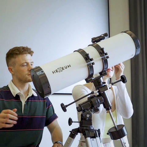 Astronomical Reflector Telescopes - Manual Equatorial Telescope for Adults Astronomy. Comes with 2X Barlow Lens Phone Adapter and Moon Filter, Wireless Control